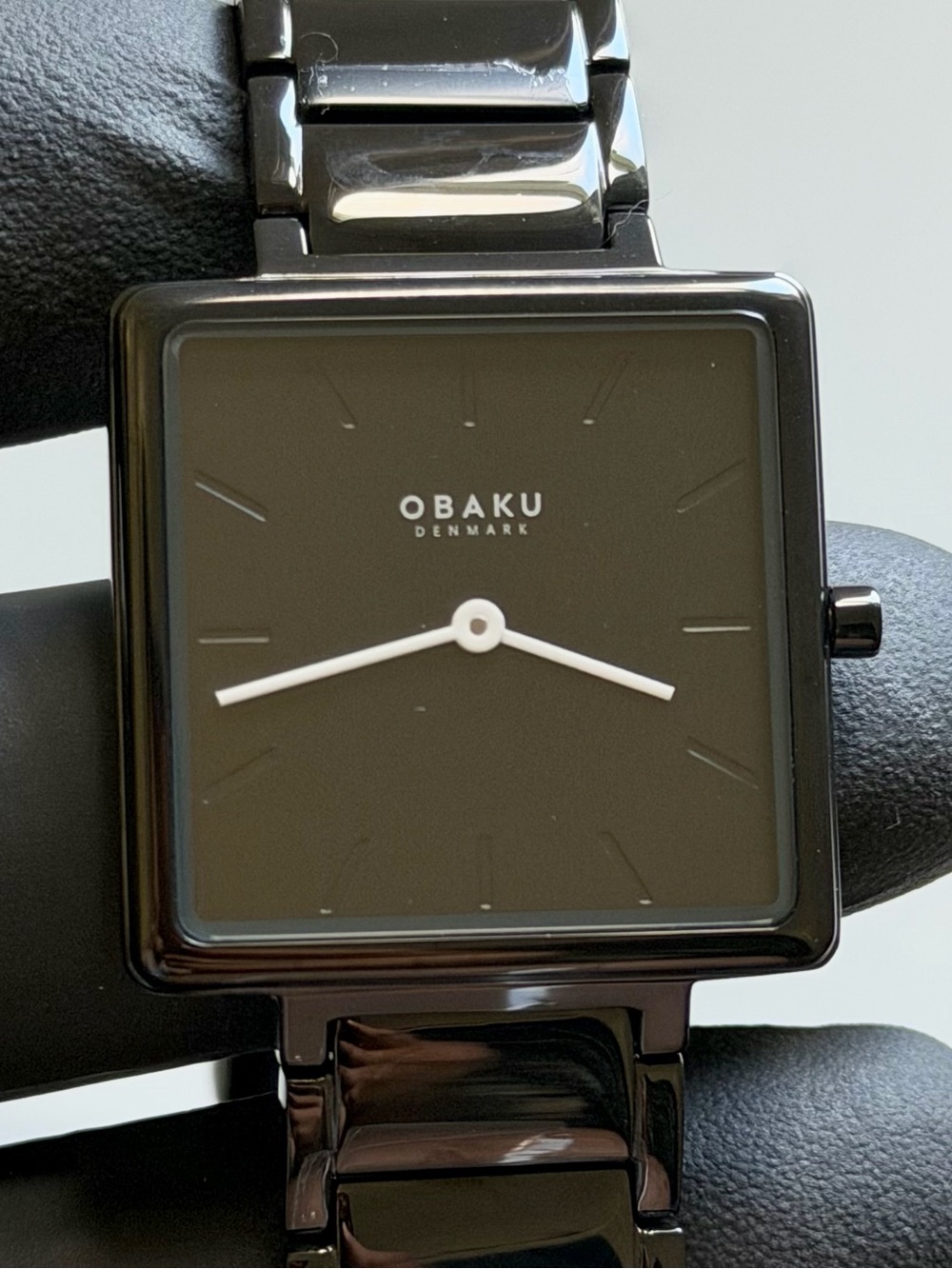 Obaku Firkant V259LXBBSB Tank Black stainless steel 28mm Unisex Dress Watch